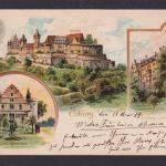 Litho Ansichtskarte Coburg Bayern 11.05.1914