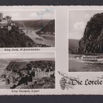 Ansichtskarte Loreley Rhein Rheinland Pfalz Ansichten n. Berlin Hermsdorf