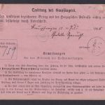 Altdeutschland Herzogtum Braunschweig Ganzsache Postanweisung bl. K2 Hasselfelde
