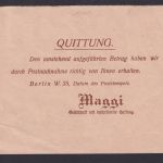 Briefmarken Perfin Lochung Nachnahme Deutsches Reich Brief MIF Germania Reklame