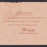 Perfin Privatlochung M Deutsches Reich Drucksachen Nachnahme Brief MIF Germania