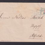 Altdeutschland Braunschweig Ganzsache blauer R2 Lutt.... n Alfeld rs. blauer K2
