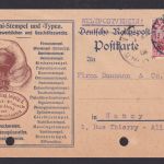 Perfin Lochung Privatlochung Deutsches Reich Leipzig Oscar Sperling OS Stempel