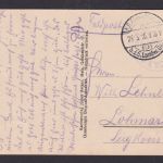 Ansichtskarte Feldpost Allamont Frankreich Strassenleben n. Lohmar b. Siegburg