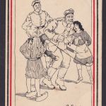 Ansichtskarte Feldpost Scherzkarte Humor Signiert A. Fleischer z.Zt. im Felde