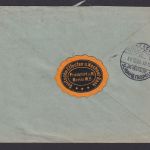 Deutsches Reich Brief Postsache Postauftrag Berühmte Deutsch incl. Paar 25 Pfg. rs