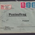 Deutsches Reich Brief Postsache Postauftrag Berühmte Deutsch incl. Paar 25 Pfg. rs