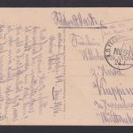 Ansichtskarte Feldpost Coucy le Chateau Frankreich Burgruine n. Küppingen