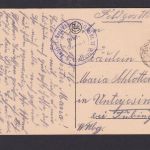 Ansichtskarte Feldpost Anvers Belgien Le Steen Burg Pferdefuhrwerke n.