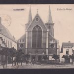 Ansichtskarte Feldpost Courtrai Belgien Eglise St. Michel Kirche n.