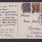 Briefmarken Bahnpost Infla D. Reich Marne ... Künstler Ansichtskarte Allenstein