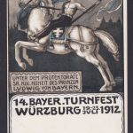 Ansichtskarte Franz Scheiner Bayerische Turnfest Würzburg immer gesuchte Karte