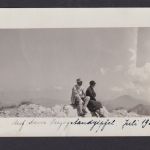 Privat Foto Ansichtskarte Bergsteigen Herzogstandgipfel Walchensee Nürnberg 1932