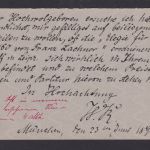 Altdeutschland Bayern Antwort Ganzsache 5 Pfg München Leipzig 1891