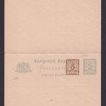 Altdeutschland Bayern Frage & Antwort Aufbrauch Ganzsache Wappen
