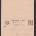 Altdeutschland Bayern Frage & Antwort Ganzsache Wappen