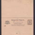 Altdeutschland Bayern Frage & Antwort Ganzsache Wappen