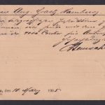 Flaggenstempel Mannheim Hamburg Deutsches Reich Brief Postkarte EF Germania 1905