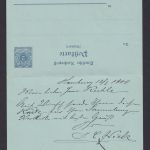 Hamburg Deutsches Reich Frage & Antwort Ganzsache 2 Pfg. Wappen Masch.St. HMB
