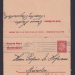 Altdeutschland Bayern Ganzsache Kartenbrief Nürnberg München 19.3.1919