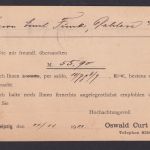 Flaggenstempel Leipzig 13 Deutsches Reich nach Dahlen Sachsen EF Germania 1901