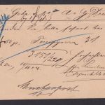 Flaggenstempel Chemnitz Dresden Sachsen Deutsches Reich Ganzsache Germania 1904