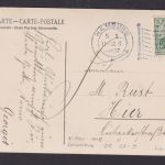 Deutsches Reich Fahnenstempel Hamburg auf Ansichtskarte Segelschiffe Schiffe