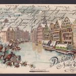 Briefmarken Deutsches Reich Fahnenstempel Flaggenstempel auf toller selt. Litho