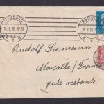 Briefmarken Nachgebühr Deutsches Reich Hindenburg Marseille Portomarke