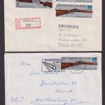 Briefmarken DDR Sammlung Waffen Jagdwaffen gutes Lot Festpreis 90,00