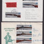 Briefmarken DDR Sammlung Waffen Jagdwaffen gutes Lot Festpreis 90,00