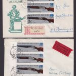 Briefmarken DDR Sammlung Waffen Jagdwaffen gutes Lot Festpreis 90,00