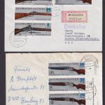 Briefmarken DDR Sammlung Waffen Jagdwaffen gutes Lot Festpreis 90,00