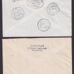 DDR Brief 10 Belege mit Rand und Druckvermerken dabei Bogenecken Eilbrief etc.