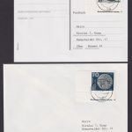 DDR Brief 10 Belege mit Rand und Druckvermerken dabei Bogenecken Eilbrief etc.