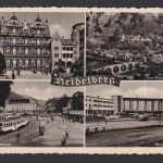 Ansichtskarte Heidelberg Baden Württemberg Philosophenweg Schloßhof Bismarck