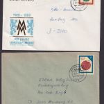 DDR Brief 3156-3159 Lot Sammlung auch Leerfeld Viererblock Historische Siegel