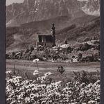 Ansichtskarte Anger Bayern Hochstaufen Gebirge Kirche