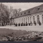 Ansichtskarte Ansbach Bayern Orangerie Cafe Restaurant Park