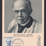 Briefmarken Frankreich 1180 Cahrles Nicolle Arzt Medizin Maximumkarte
