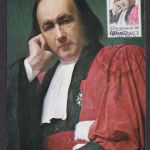 Briefmarken Frankreich 2117 Claude Bernard Physiologe Arzt Medizin Maximumkarte