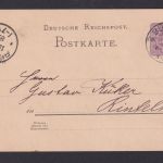 Bünde NRW R1 Westfalen Deutsches Reich Ganzsache nach Rinteln 14.11.1889