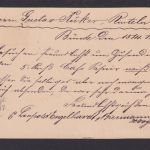 Bünde NRW R3 Westfalen Deutsches Reich Reichspost Ganzsache n Rinteln 15.11.1897