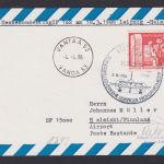 Briefmarken Flugpost DDR Messe Sonderflug Leipzig Helsinki Vantaa Finnland
