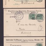 Bünde Westfalen Deutsches Reich int. Heimat - Lot mit 47 Belegen viel Reklame -