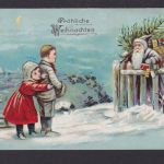 Ansichtskarte Künstlerkarte Nikolaus Weihnachten Weihnachtsmann Geschenke ab