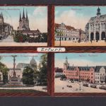 Ansichtskarte Erfurt Thüringen Severi Kirche Dom Rathaus Kaiserl. Postamt