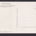 Flugpost Ansichtskarte inter. Foto AK Lufthansa Lockhead Super Constallation