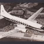 Flugpost Ansichtskarte Lufthansa Convair 340 inter. Flugkarte inter. Foto AK