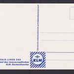 Flugpost Ansichtskarte KLM The Flying Dutchman Convair Liner 340 inter. Foto AK